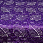 leaf bed spread purple