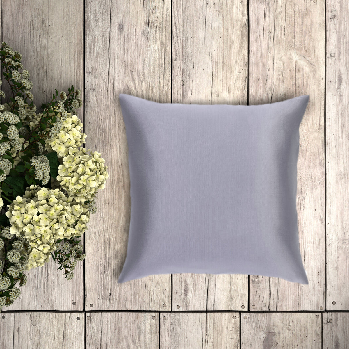 silk cushion cover grey cushion cover.