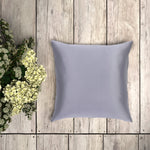 silk cushion cover grey cushion cover.