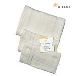 superior 3 piece towel set white towel.