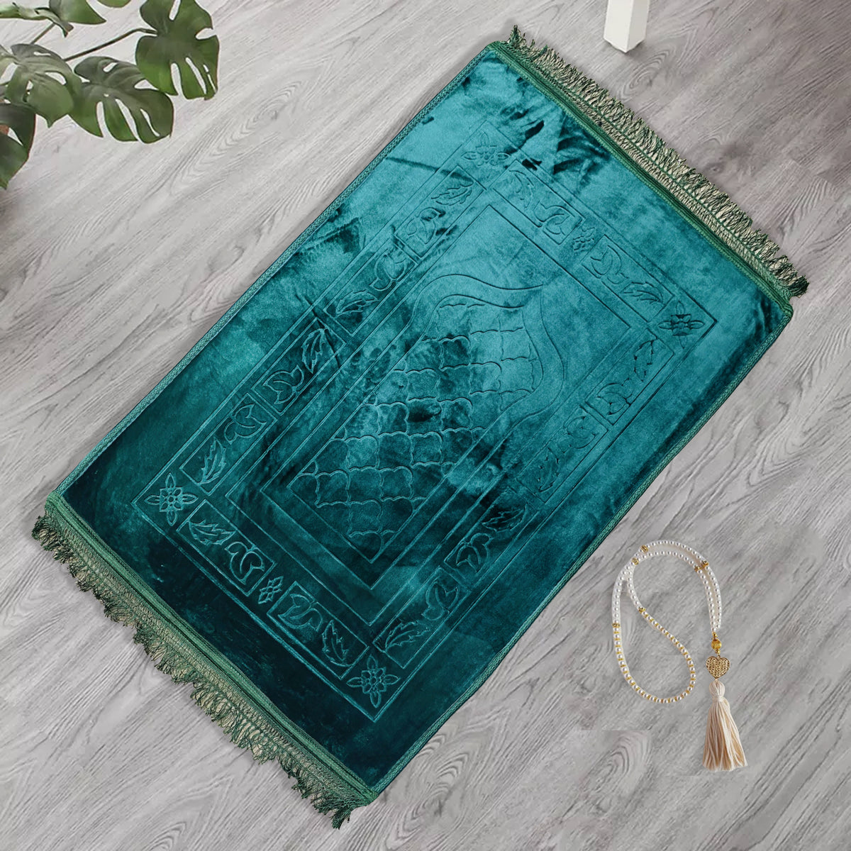 premium velvet prayer mat falah