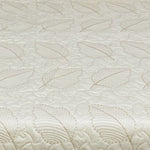 leaf bed spread off white