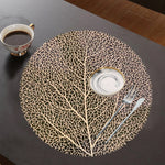 6 piece table matt mesh dining table mat set.