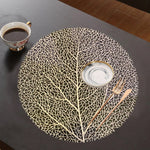 6 piece table matt mesh dining table mat set.