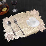 6 piece table matt vine dining table mat set.