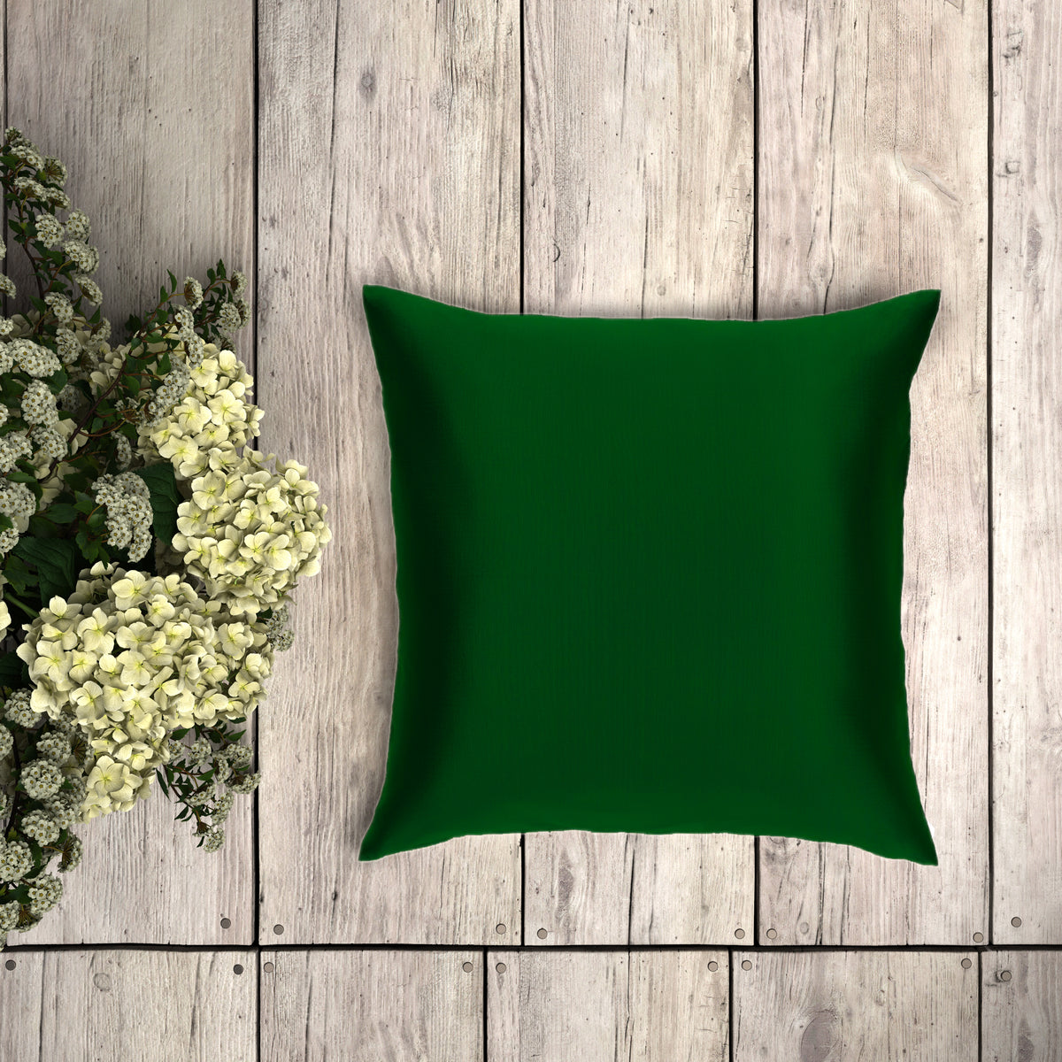 silk cushion cover emerald green cushion cover.
