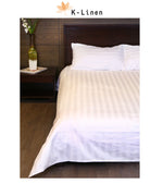 white satin stripe bed sheet set bed sheet set.