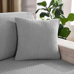 Stripe Jacquard Cushion Cover - Grey