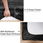 velvet fitted sheet black