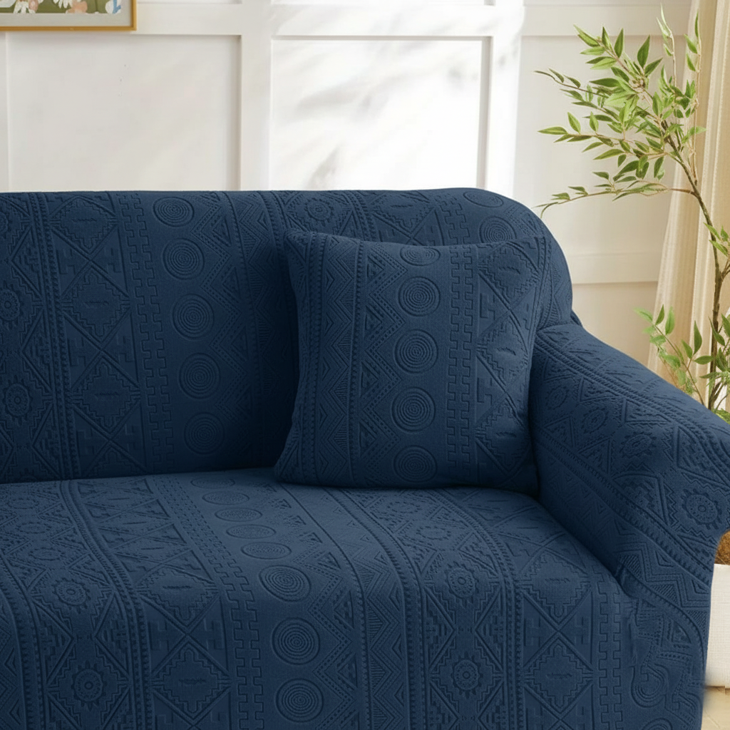 Bohemian Sofa Cover Blue
