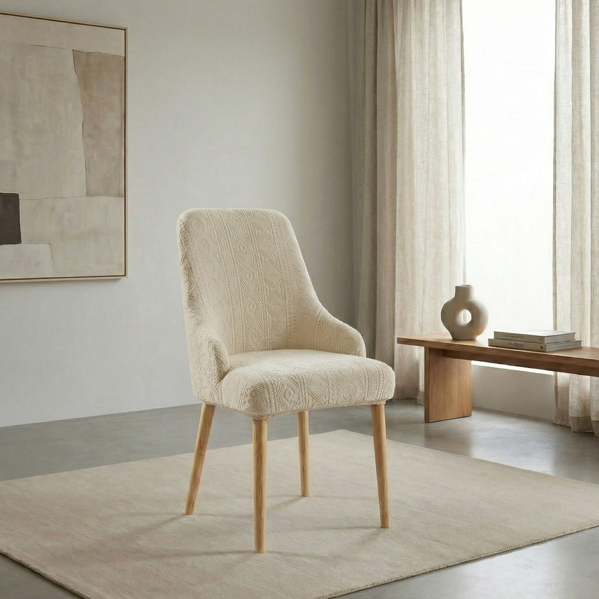 Bohemian Turkish Chair Cover Beige