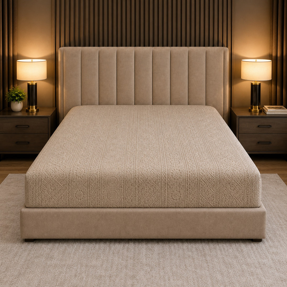Bohemian Bed Fitted Sheet - White