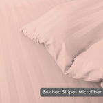 cotton satin stripe bed sheet set pink bed sheet set.