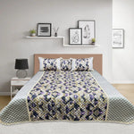 digital quilted bed spread 4 pcs silkemb