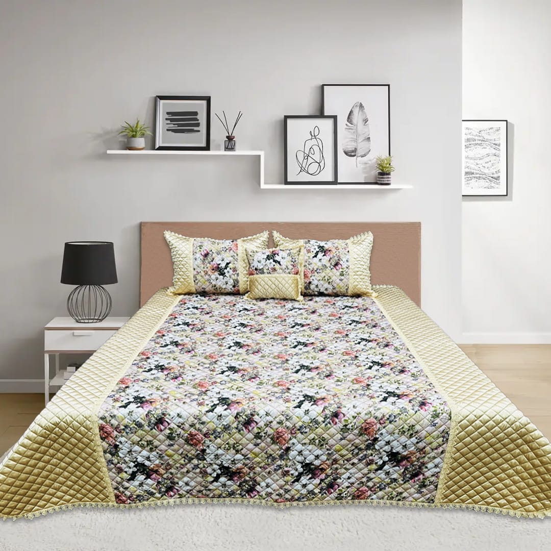 digital quilted bed spread 4 pcs cloudweave