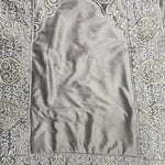 embroided velvet prayer mat grey