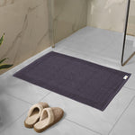 greek bath mat grey