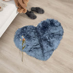 heart shaped rug grey