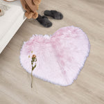 heart shaped rug pink