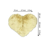 heart shaped rug yellow