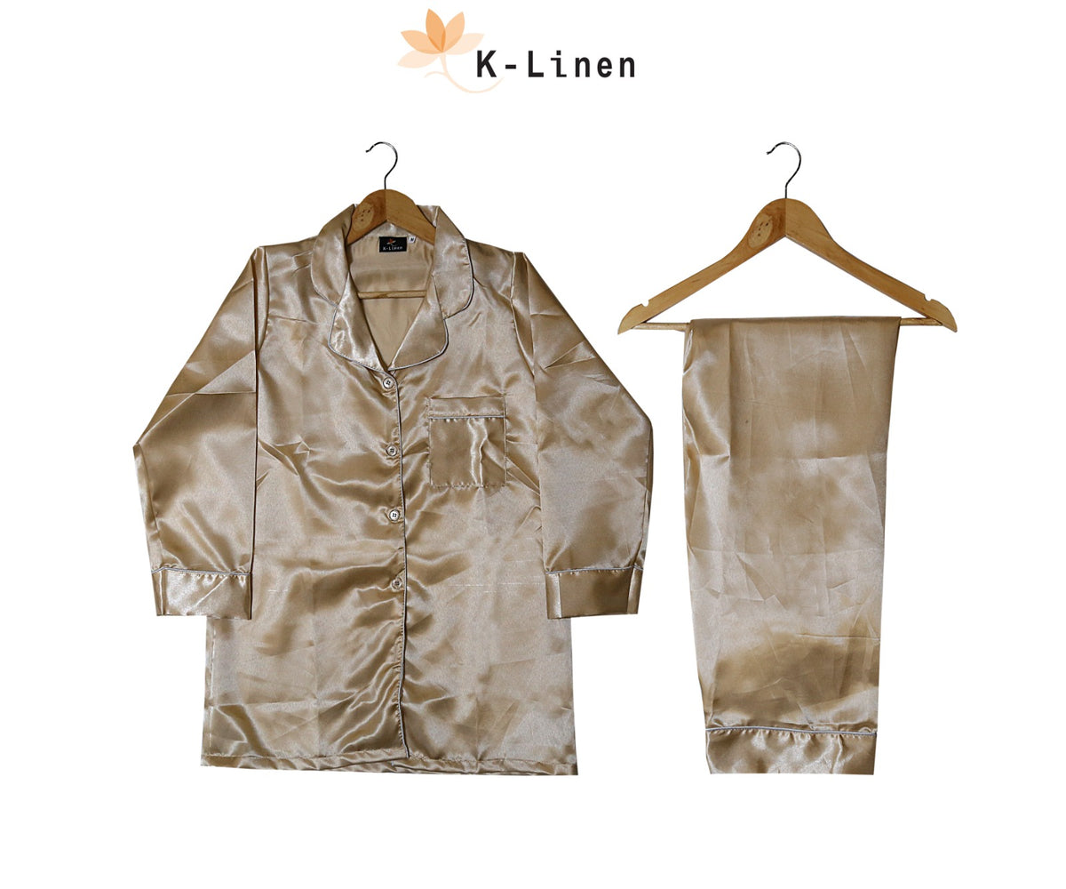 silk loungewear suit suit.