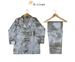 silk loungewear suit suit.