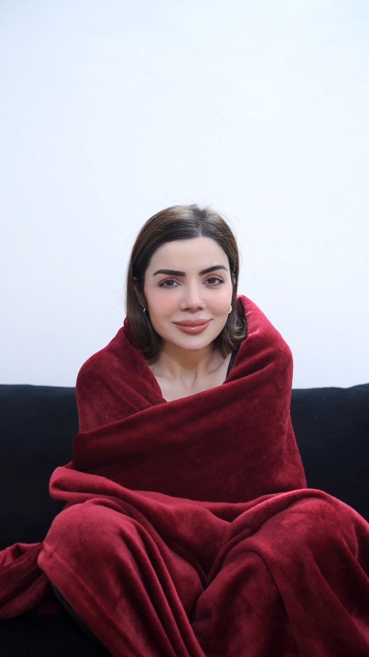Maroon Plush Blanket