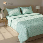 Jacquard Bedsheet Light Blue