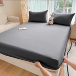 Jersey Bed Fitted Sheet Grey