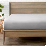 Jersey Bed Fitted Sheet Light Grey