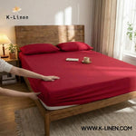 Jersey Bed Fitted Sheet Mehroon