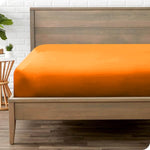 Jersey Bed Fitted Sheet Orange