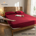 Jersey Bed Fitted Sheet Red