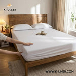 Jersey Bed Fitted Sheet- White