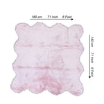 Lounge Size Furry RugPink