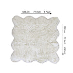 luxe rug yellow white