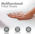 Microfiber White Dyed Solid Bed Sheet Set