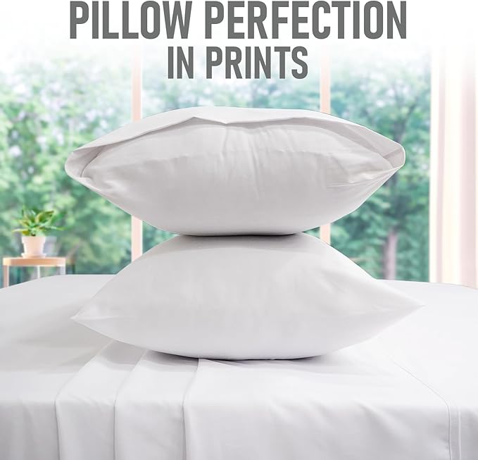 Microfiber White Dyed Solid Bed Sheet Set