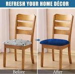 modern velvet dining chair seat cover navy blue