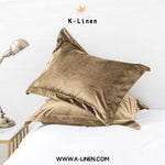 velvet pillow cover beige pillow cover.