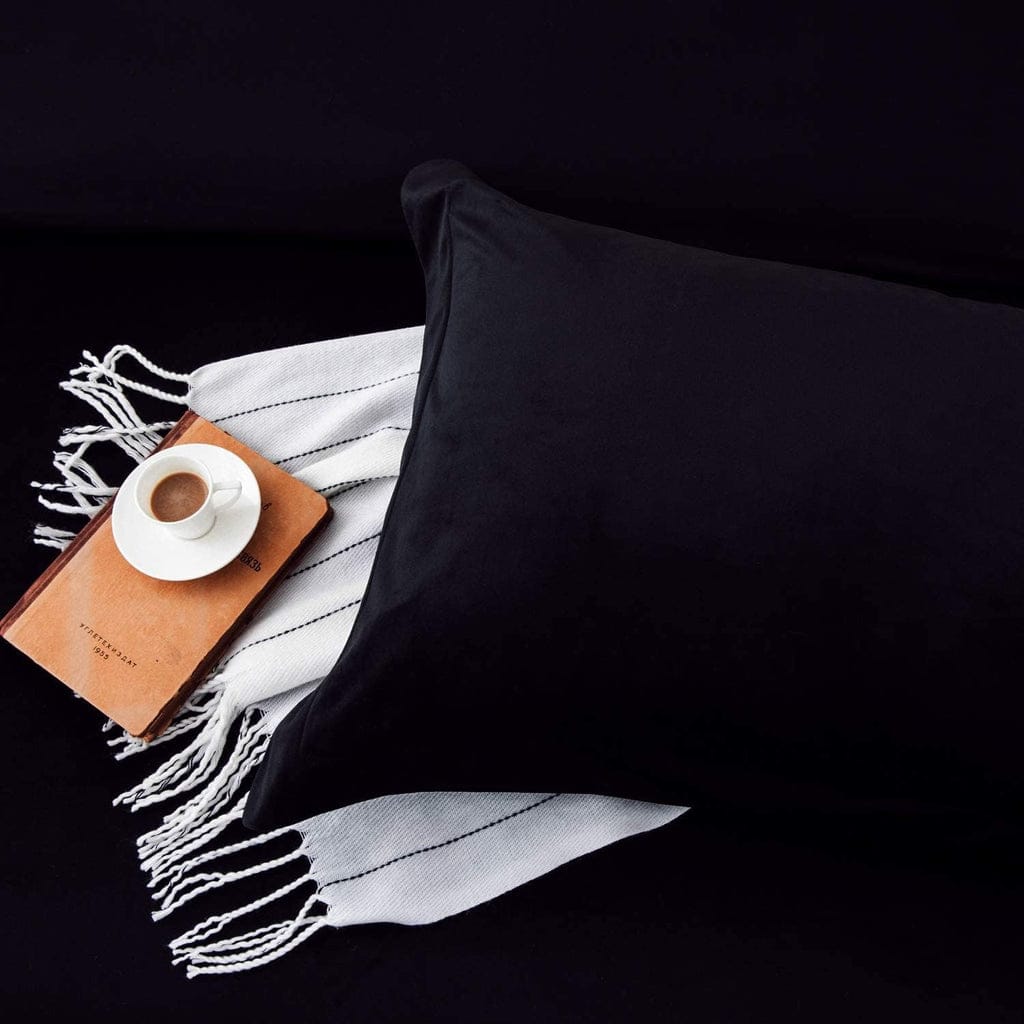 velvet pillow cover black pillow cover.