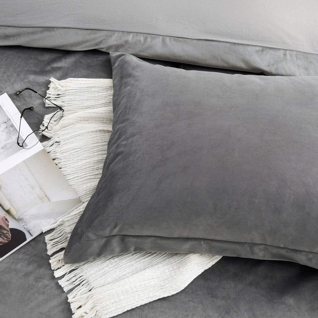velvet pillow cover greypillow cover.