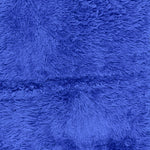 plush foot matt blue