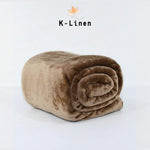 beige microfiber plush blanket blanket.