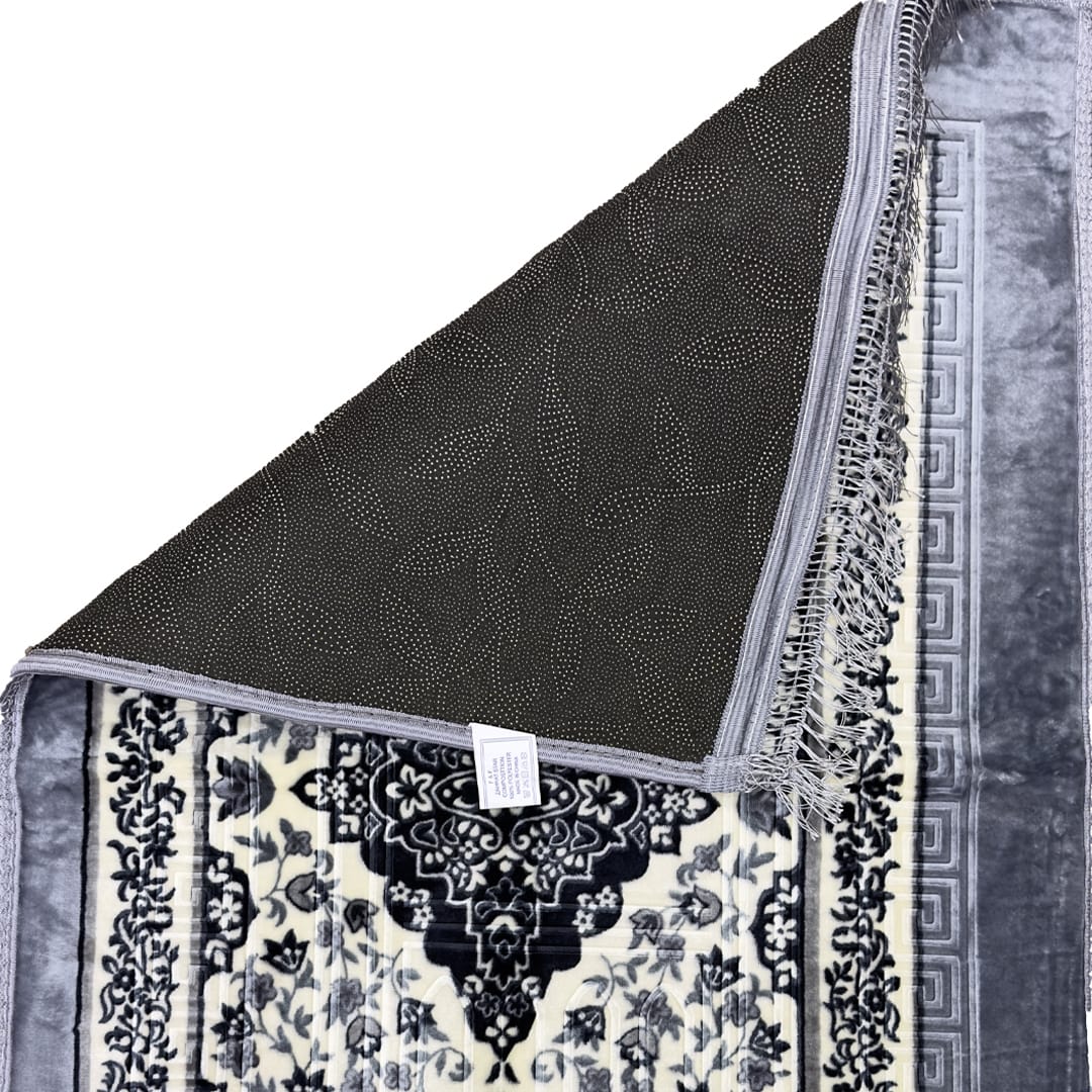 premium prayer mat black grey