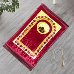 premium velvet prayer mat isra