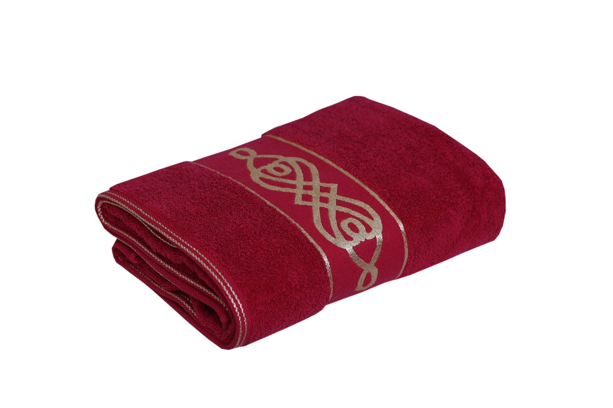 premium bath set maroon bath set.