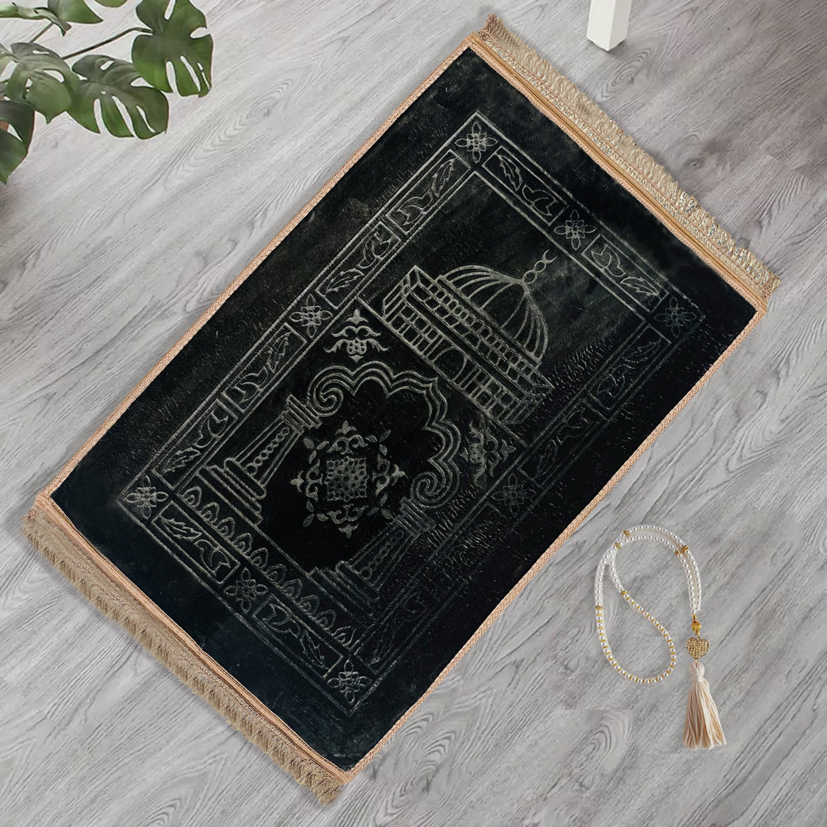 premium velvet prayer mat tauhid