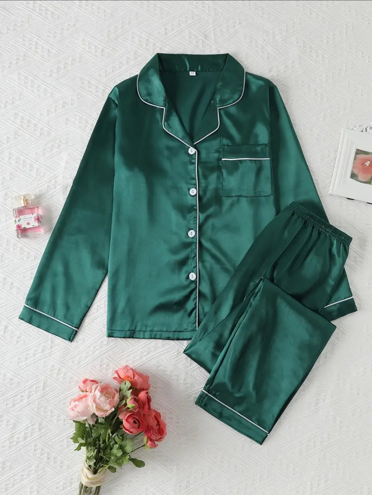 silk loungewear suit suit.