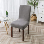 stripe jacquard chair covers grey